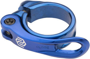 Promax QR-1 Seatpost Clamp - 34.9mm, QR, Blue EA Seatpost Clamp
