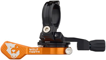 Wolf Tooth ReMote Pro Dropper Post Lever - 22.2mm Clamp, Orange EA Dropper Seatpost Remote