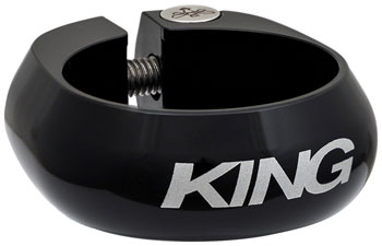 Chris King Seatpost Clamp - 31.8mm, Bolt-On, Black EA Seatpost Clamp