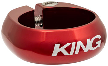 Chris King Seatpost Clamp - 34.9mm, Bolt-On, Red EA Seatpost Clamp