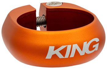 Chris King Seatpost Clamp - 34.9mm, Bolt-On, Matte Mango Matte Mango EA Seatpost Clamp