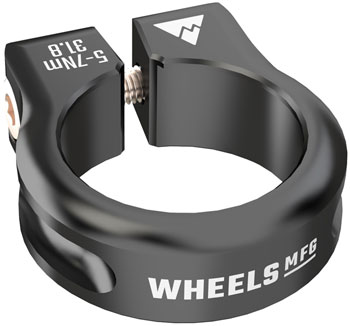 Wheels Manufacturing Seatpost Clamp - 31.8mm, Bolt-On, Black EA Seatpost Clamp