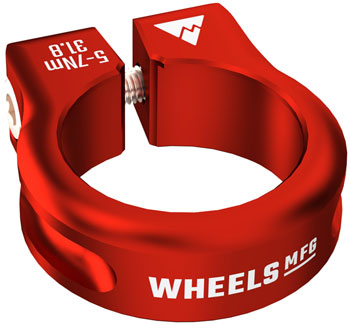Wheels Manufacturing Seatpost Clamp - 31.8mm, Bolt-On, Red EA Seatpost Clamp