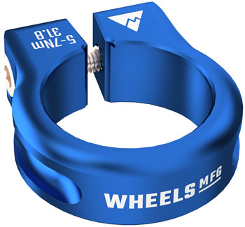 Wheels Manufacturing Seatpost Clamp - 31.8mm, Bolt-On, Blue EA Seatpost Clamp