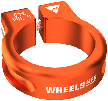 Wheels Manufacturing Seatpost Clamp - 34.9mm, Bolt-On, Orange EA Seatpost Clamp