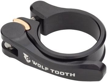 Wolf Tooth Components Quick Release Seatpost Clamp - 34.9mm, QR, Black EA Seatpost Clamp