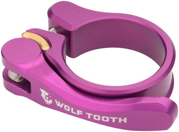 Wolf Tooth Components Quick Release Seatpost Clamp - 34.9mm, QR, Purple EA Seatpost Clamp