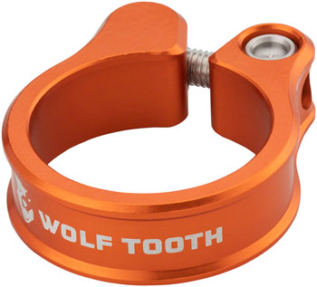 Wolf Tooth Seatpost Clamp - 29.8mm, Bolt-On, Orange EA Seatpost Clamp