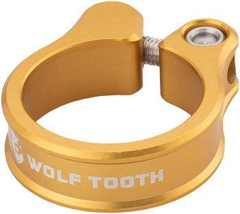 Wolf Tooth Seatpost Clamp - 29.8mm, Bolt-On, Gold EA Seatpost Clamp