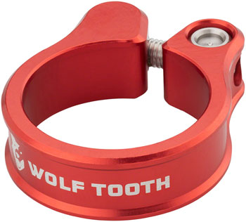 Wolf Tooth Seatpost Clamp - 34.9mm, Bolt-On, Red EA Seatpost Clamp