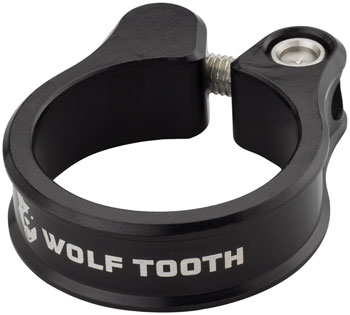 Wolf Tooth Seatpost Clamp - 28.6mm, Bolt-On, Black EA Seatpost Clamp