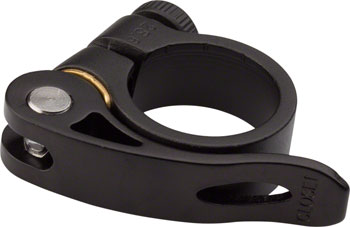 Zoom Alloy Seatpost Clamp - 28.6mm, QR, Black EA Seatpost Clamp