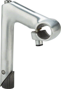 Zoom HE 1" Quill Stem - 100mm, 25.4 Clamp, -17, 22.2-24tpi Quill, Aluminum, Silver EA Stems