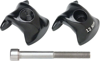 Ritchey WCS 1-Bolt Seatpost Saddle Rail Clamp - Outer Plates, For Carbon Posts, 8 x 8.5mm Rails, Black EA Saddle Clamp