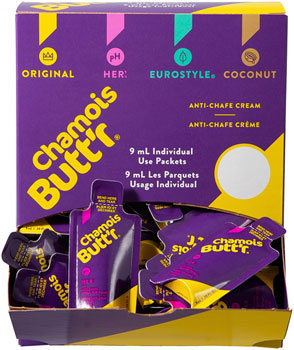 Chamois Butt'r Her': 0.3oz Packet, POP Box of 75 BOX Anti Chafe