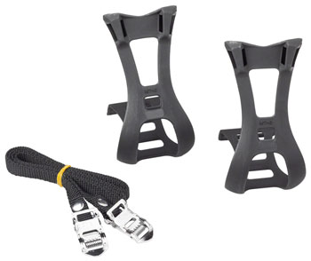 Dimension Toe Clip and Strap Set LG/XL Black SET Toe Clip & Strap
