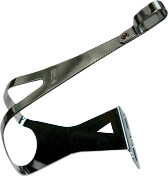 MKS Deep Steel Toe Clips X-Large Chrome PAA Toe Clip & Strap