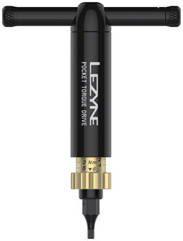 Lezyne Pocket Torque Drive Torque Wrench - 2-6 Nm, 2.5, 3, 4, 5MM, T20, AND T25 BITS, With Storage Case, Black EA Torque Wrenches
