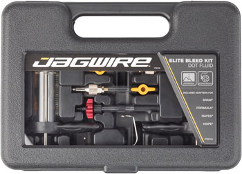 Jagwire Elite DOT Bleed Kit, includes SRAM Avid Formula Hayes Hope Adapters EA Brake Tools