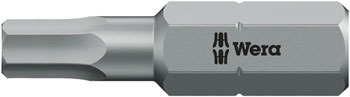 Wera 840/1 Z HEX-PLUS SW Bit - 2.5 x 25mm EA Ratchets and Bits