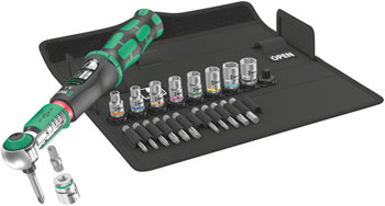 Wera Safe-Torque A 2 Torque Wrench Set 1 - 1/4" Hexagonal, 2-12 Nm, 23 Pieces EA Torque Wrenches