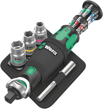Wera 8009 Zyklop Ratchet Pocket Set 2, 18 pieces EA Ratchets and Bits