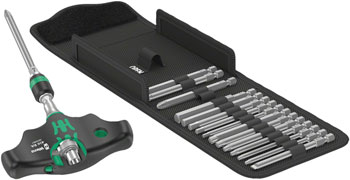 Wera Kraftform Kompakt 400 RA T-Handle Ratchet Set 1 - 17 Pieces EA Screwdrivers