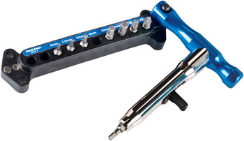 Park Tool QTH-1 Quick Change Bit Driver Set, 8 bits EA Ratchets and Bits