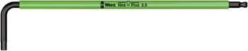 Wera 950 SPKL L-Key Hex Wrench - 2.5mm, Bright Green EA Hex Wrenches