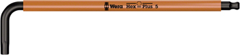 Wera 950 SPKL L-Key Hex Wrench - 5mm, Bright Orange EA Hex Wrenches