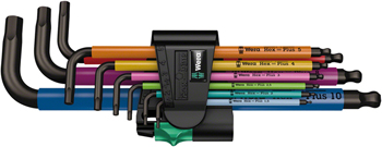 Wera 950/9 Hex-Plus SB L-Key Hex Wrench Set - Metric, Multicolor EA Hex Wrenches