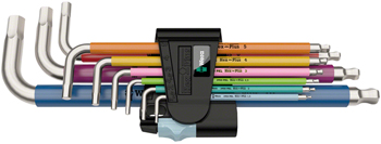 Wera 3950/9 Hex-Plus L-Key Hex Wrench Set - Metric, Stainless EA Hex Wrenches