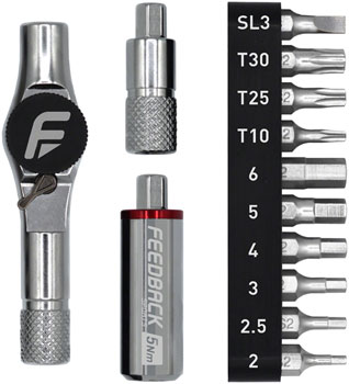 Feedback Sports Reflex Fixed Torque Ratchet Kit - Mini Ratchet, 5nm Torque EA Torque Wrenches