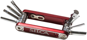 Silca Italian Army Knife Multitool - Nove Red EA Bike Multi-Tools