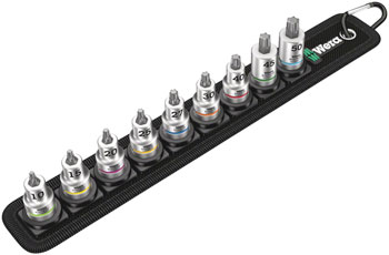 Wera Belt B 3 TORX HF Zyklop bit socket set with holding function - 3/8" drive, 9 pieces EA Ratchets and Bits