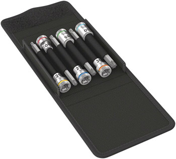 Wera 8767 B TORX HF 1 Zyklop bit socket set with holding function - 3/8" drive, 6 pieces EA Ratchets and Bits