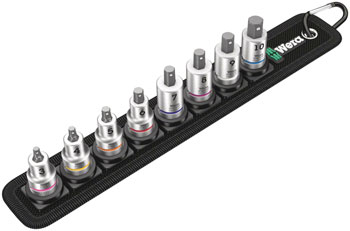 Wera Belt B 2 Zyklop In-Hex-Plus bit socket set with holding function - 3/8" drive, 8 pieces EA Ratchets and Bits
