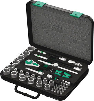Wera 8100 SB 2 Zyklop Speed Ratchet Set, 3/8" Drive, Metric EA Tool Kits