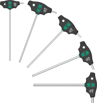Wera 454/4 HF SHK T-Handle Driver Set 1 EA Hex Wrenches