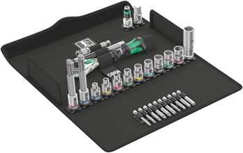 Wera Bicycle Set 7 - Zyklop Speed Ratchet, Bits, and Socket Set EA Ratchets and Bits