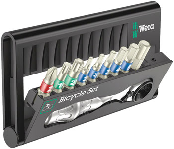 Wera Bicycle Set 9 - Mini Bit- Ratchet and Bits Tool Set EA Ratchets and Bits