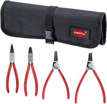 Knipex Circlip Pliers Set in Tool Roll - 4 Piece SET Pliers