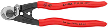 Knipex Wire Rope Shears - Polished Forged Steel, 7 1/2" EA Cable and Housing Tools