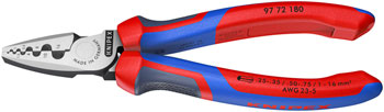 Knipex 7 1/4" Crimping Pliers for Wire Ferrules EA Cable and Housing Tools