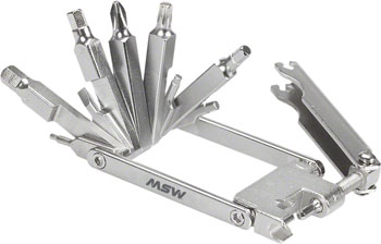 MSW MT-210 Flat-Pack Multi-Tool, 10 Bit EA Bike Multi-Tools