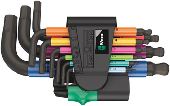 Wera 950/9 Hex-Plus Multicolour 2 L-key set, metric, BlackLaser EA Hex Wrenches