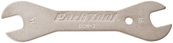 Park Tool DCW-2 Double-Ended Cone Wrench: 15 and 16mm EA Hub Tools