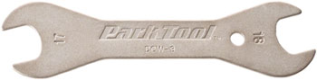 Park Tool DCW-3 Double-Ended Cone Wrench: 17 and 18mm EA Hub Tools