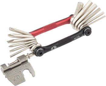 Crankbrothers Multi 19 Tool - Black/Red EA Bike Multi-Tools