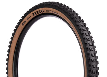 Teravail Kessel Tire - 27.5 x 2.5, Tubeless, Folding, Tan, Durable, Grip Plus Compound Black EA Tires